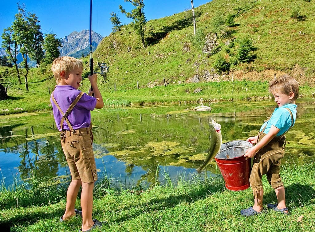 Fischen bei der Dachebenalm